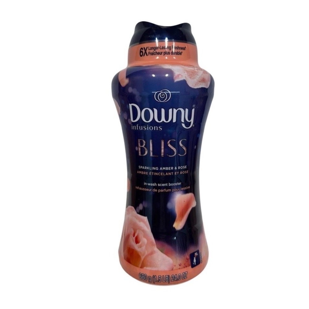 Downy Infusions Bliss Sparkling Amber & Rose Scent Booster Beads~24 Oz 1.5 Lb